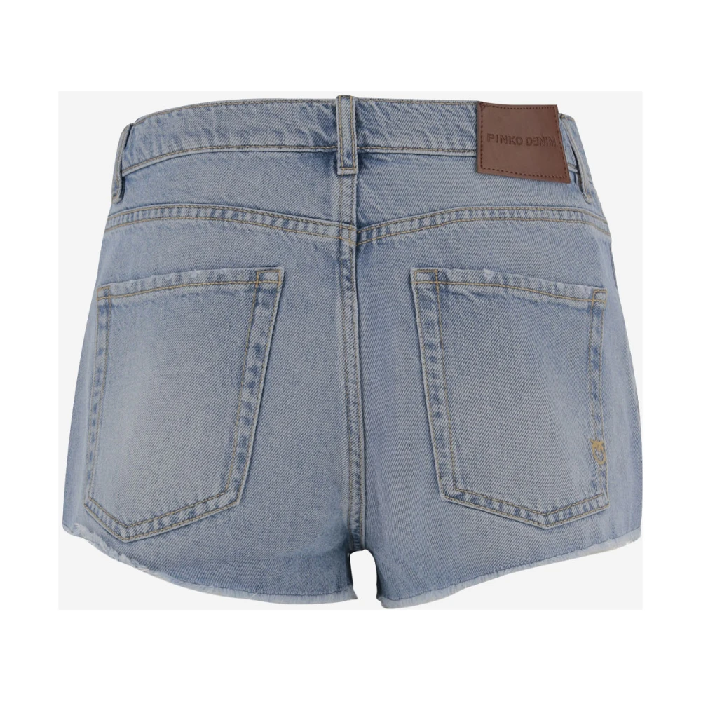 pinko Denim Shorts met Klassieke Stijl Blue Dames