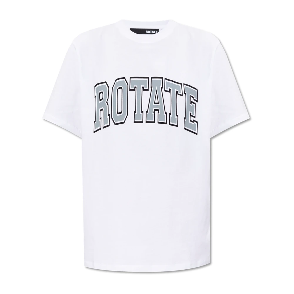 Rotate Birger Christensen Logo T-Shirt White Dames