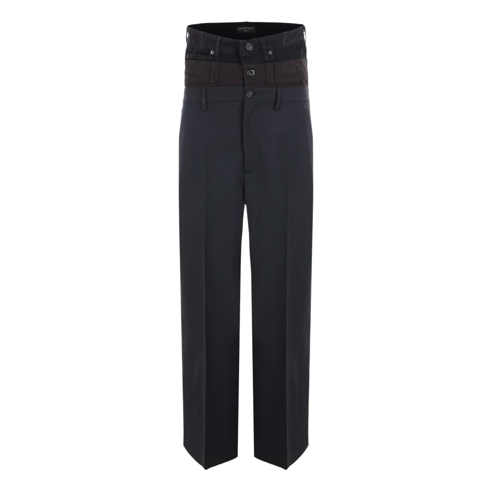 Balenciaga Stijlvolle Broek Black Heren