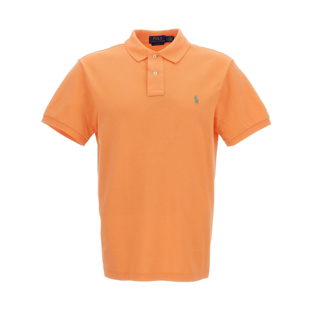 Polo Ralph Lauren Men's Orange Polo Shirts, Xl, Polo Shirts