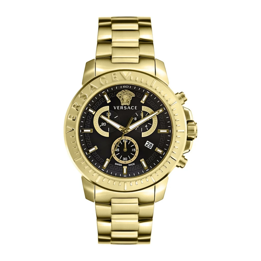 Versace VE2E00921 New Chrono black gold Stainless Steel Men's Watch NEW - Image 2