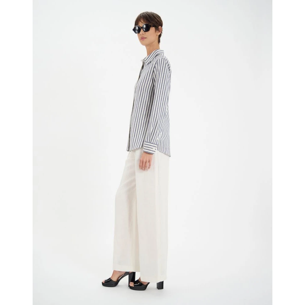 Ines De La Fressange Paris Martin katoenen overhemd Blue Dames