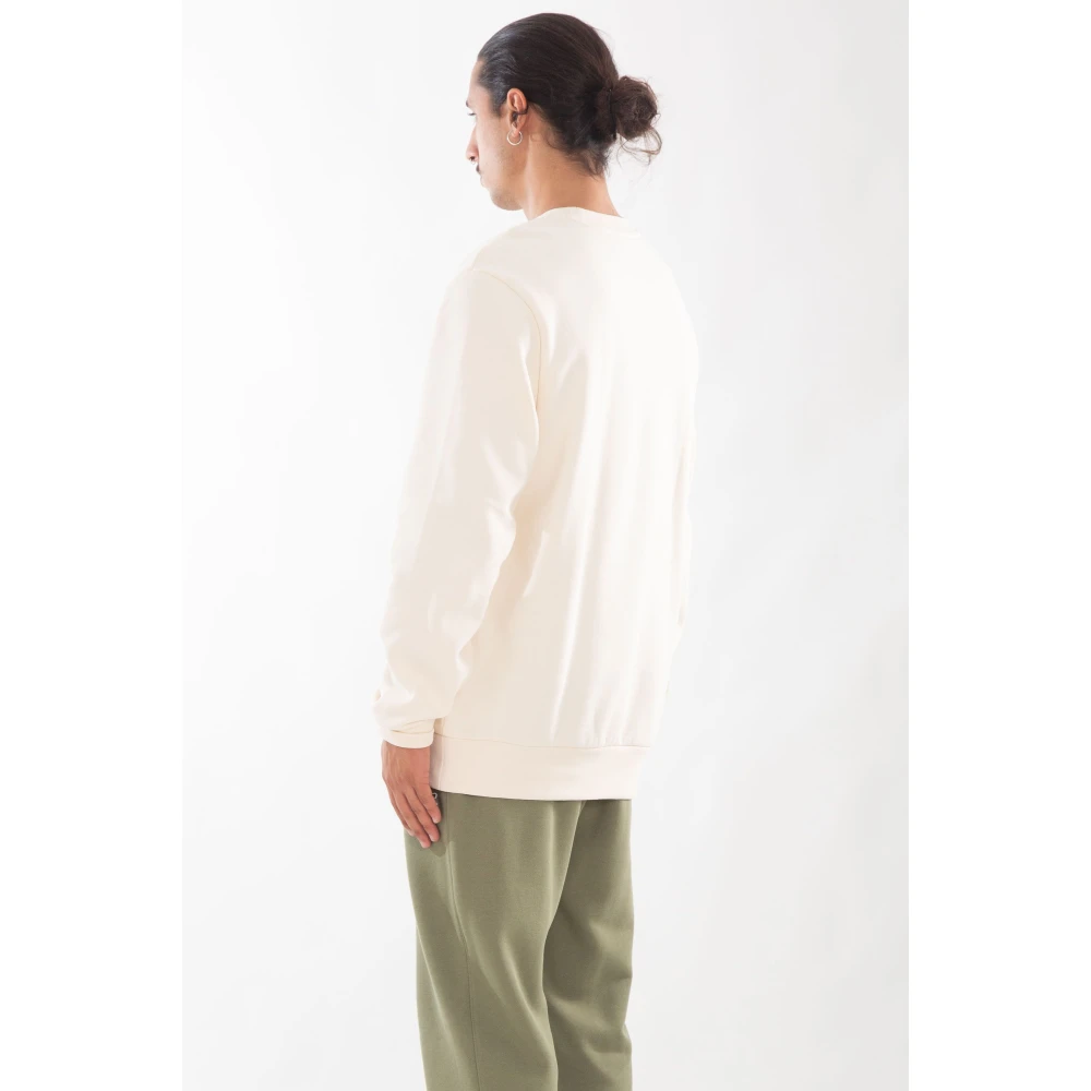 Lacoste Croc Fleece Sweatshirt XFJ White Heren