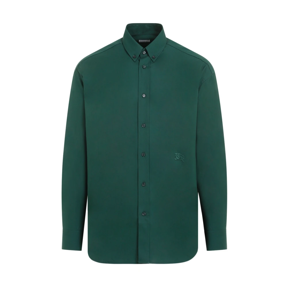 Burberry Groen Katoenen Overhemd Green Heren