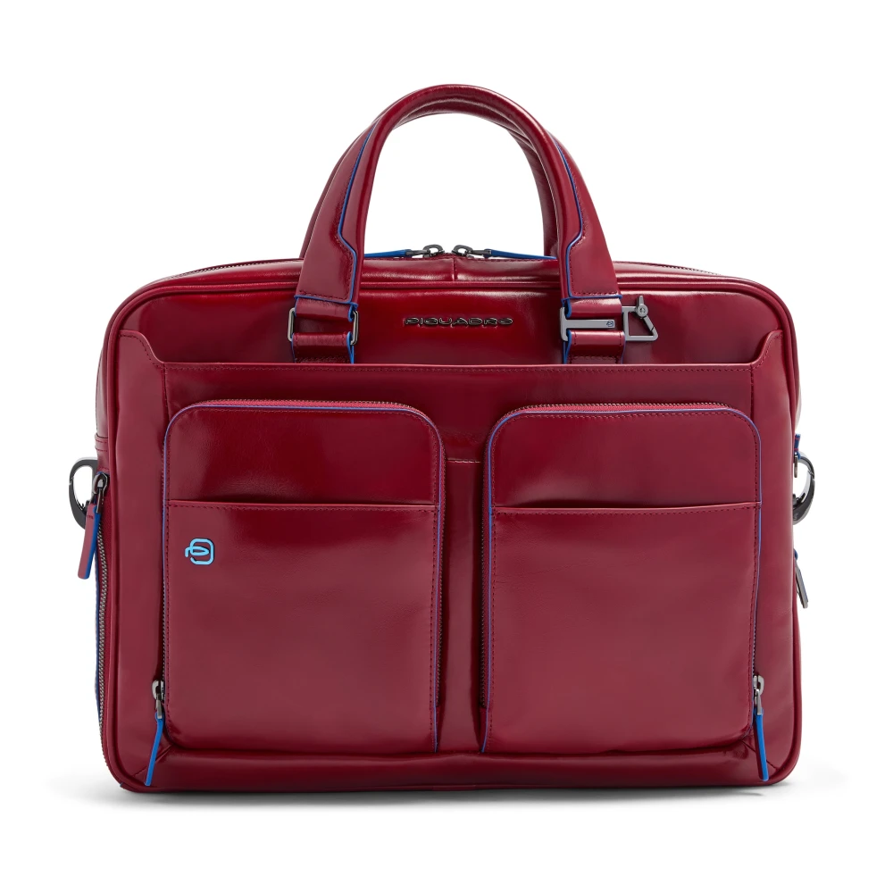 Piquadro Röd Blue Square Slim Datorväska 15"