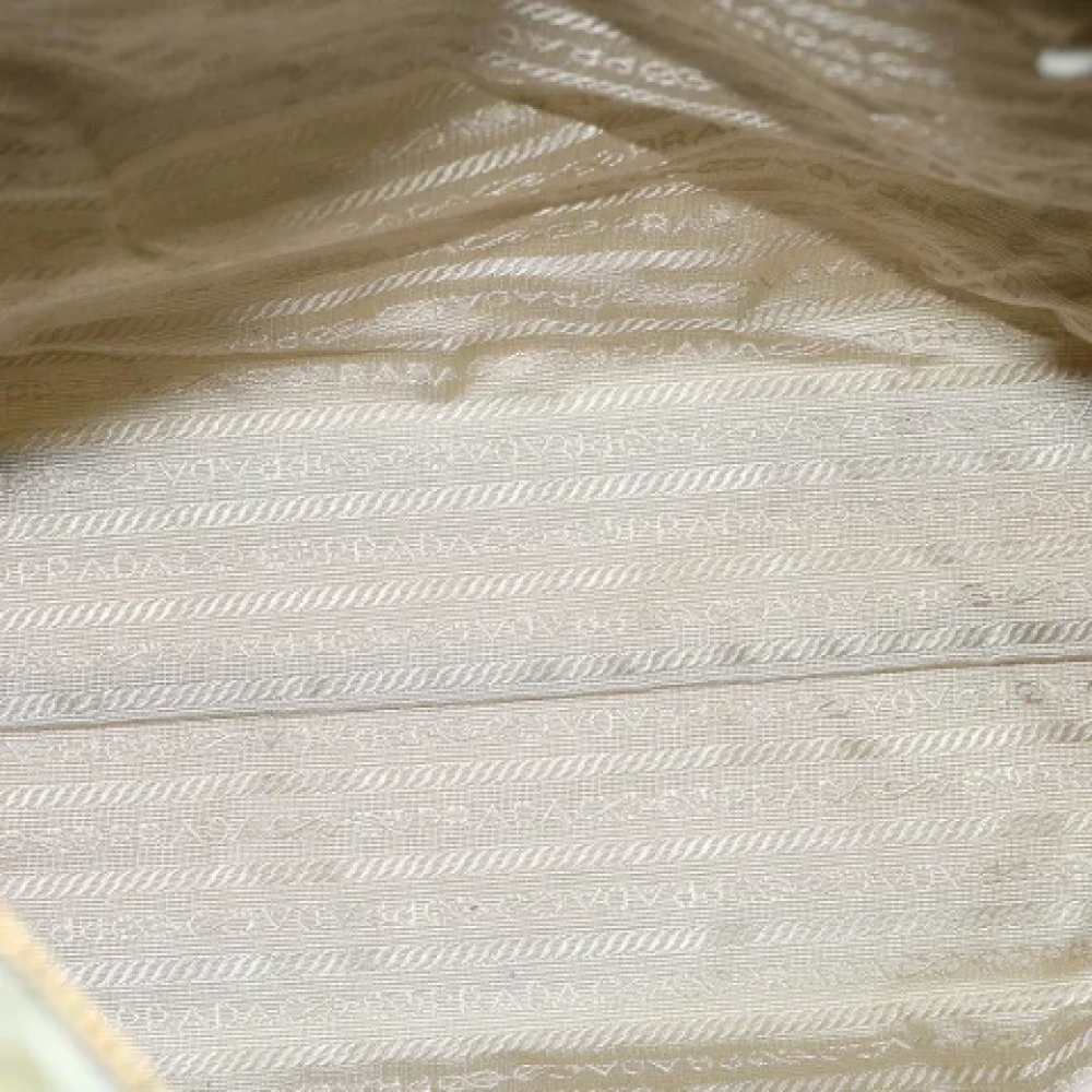 Prada Vintage Pre-owned Fabric prada-bags Beige Dames