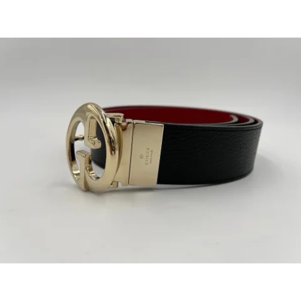 Gucci Vintage Pre-owned Leather belts Black Dames