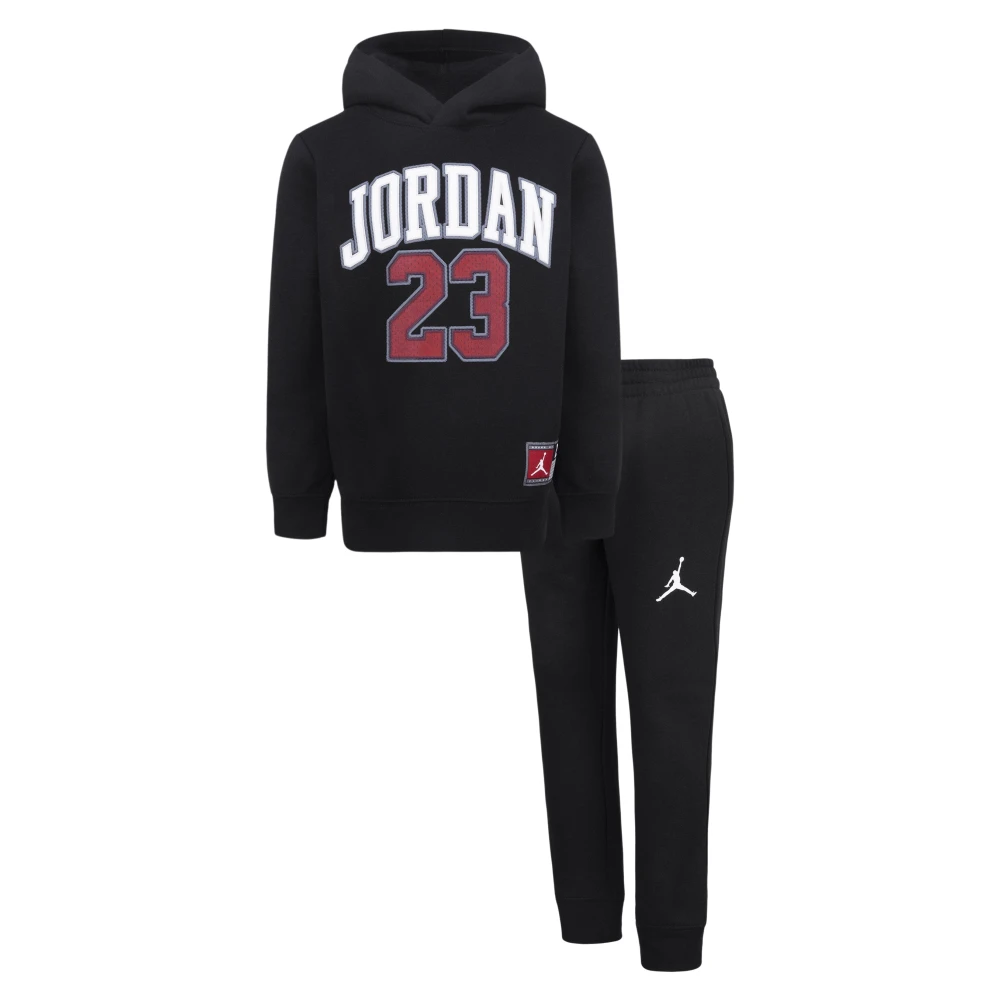 Jordan Black Kids Sport Sets, Unisex, 2 Y, Kids Logo Tracksuit In
