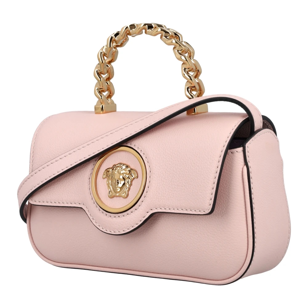 Versace Stoffige Roze Mini Top Handtas Pink Dames