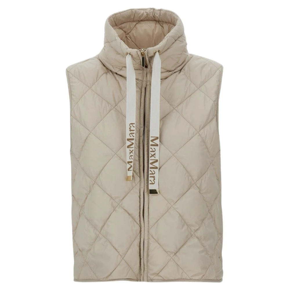 Max Mara Nylon Cube Jacket Beige Dames
