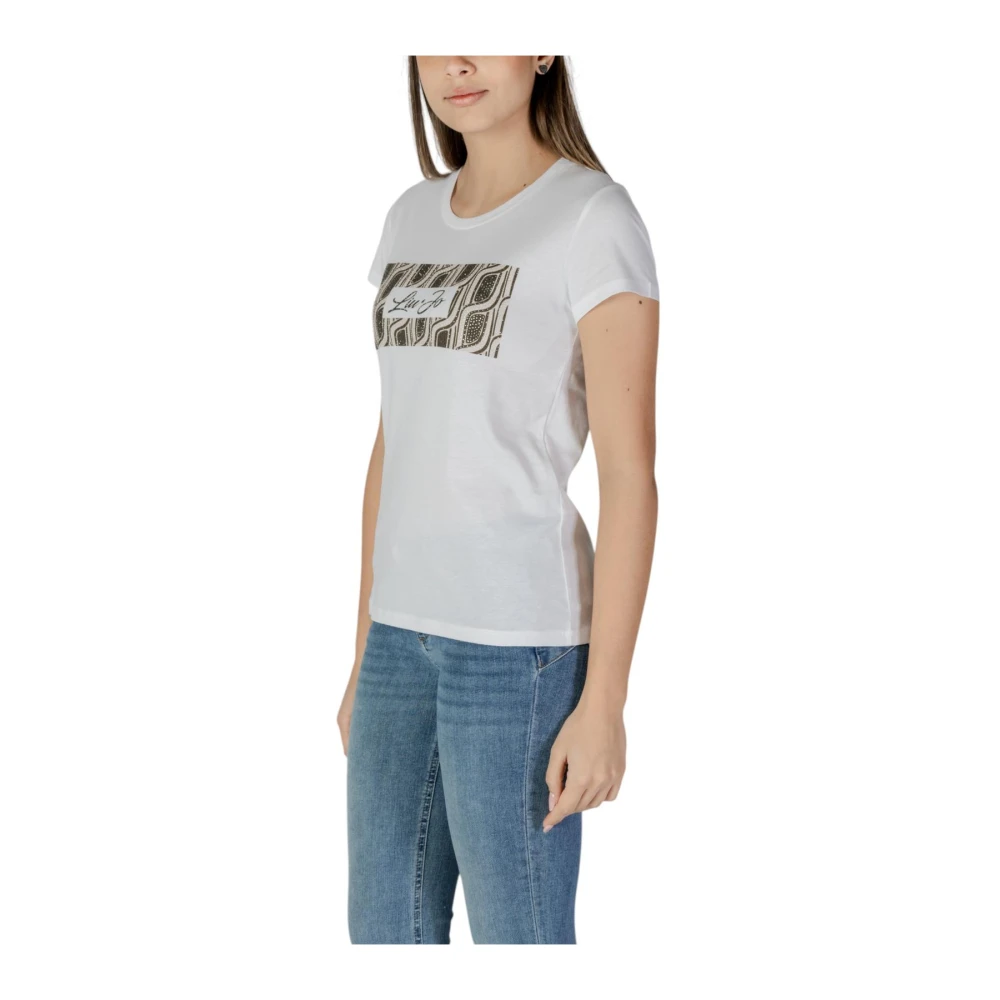 Liu Jo Witte Bloemen T-shirt voor Vrouwen White Dames