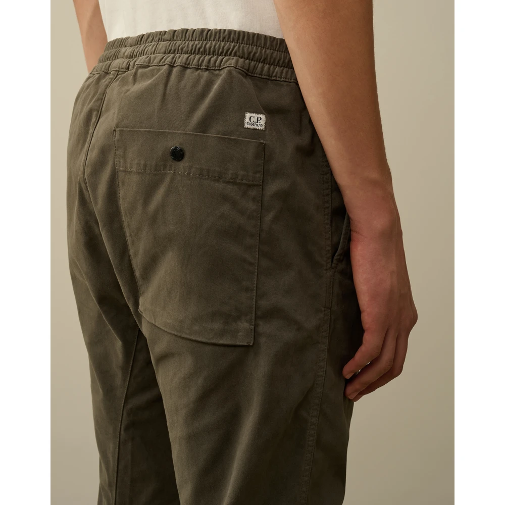 C.P. Company Ergonomische Lens Cargo Broek Druivenblad Groen Green Heren