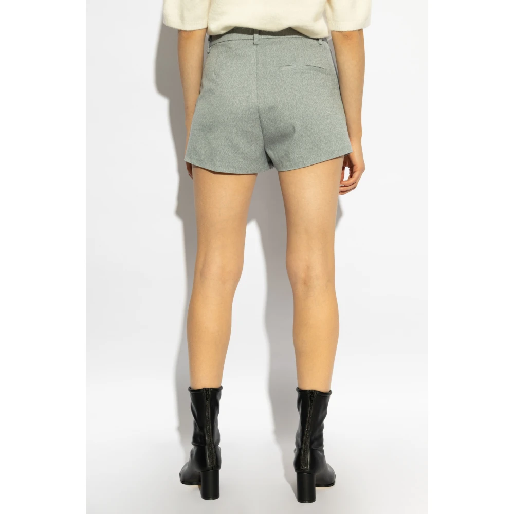 Gestuz Kreukelshorts Blue Dames