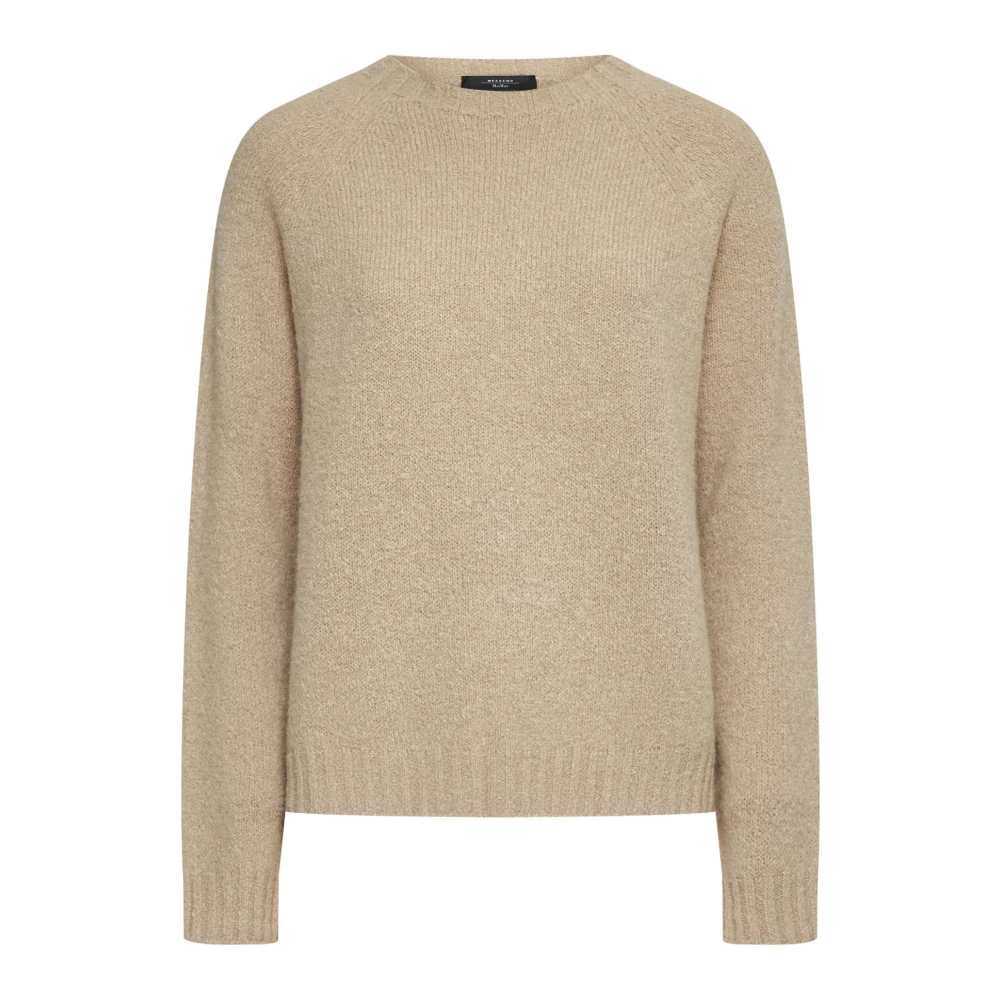 Max Mara Weekend Rondhals gebreide trui Beige Dames