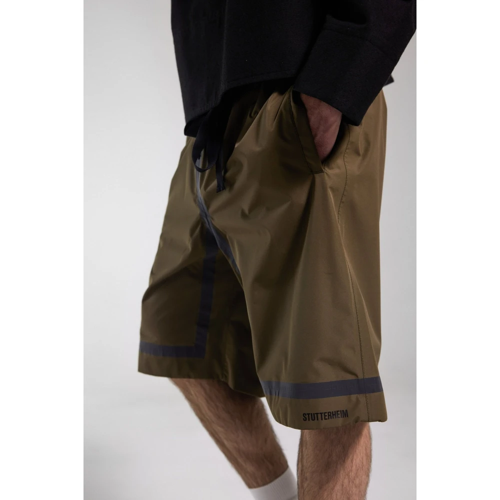 Stutterheim Reflecterende Dash Shorts Green Heren