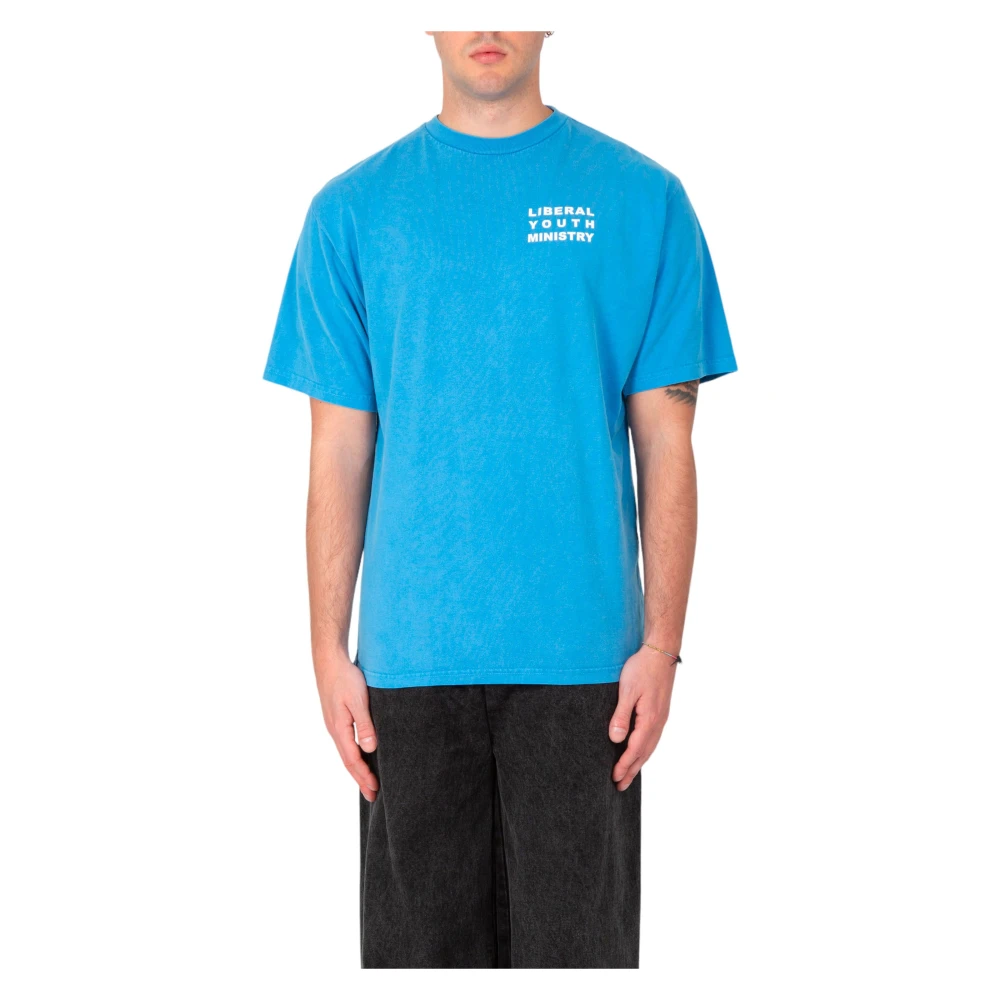 Liberal Youth Ministry Blauw Logo Gewassen Tee Blue Heren