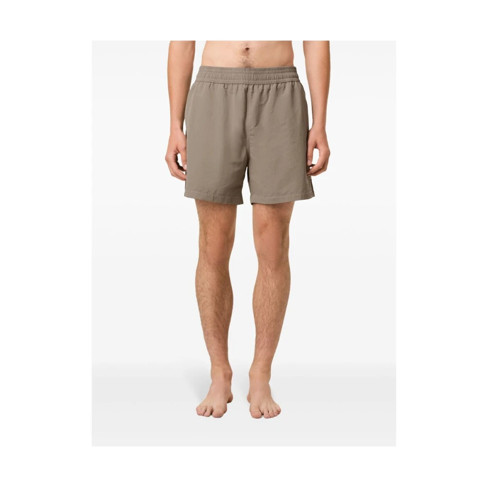 Ami Paris Ash Grey Beachwear Elastische Taille Gray Heren
