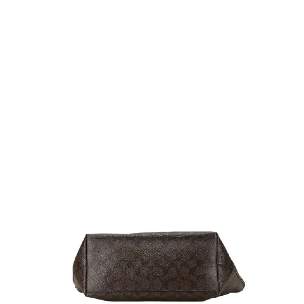 Coach Pre-owned Canvas handbags Brown Dames