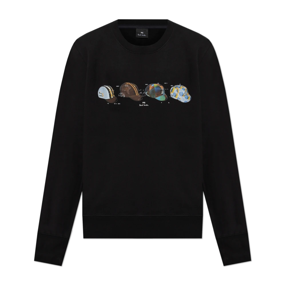 PS By Paul Smith Sweatshirt met kleurrijke print Black Heren
