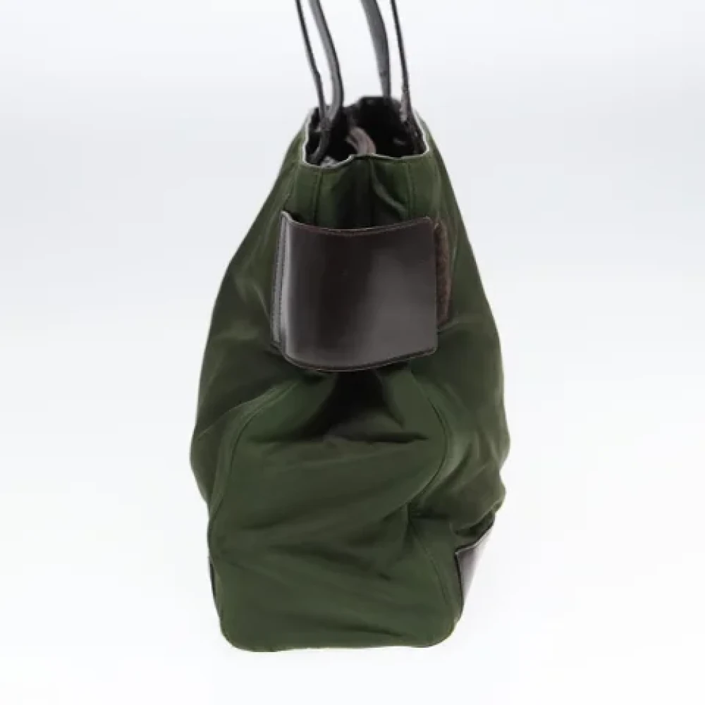 Prada Vintage Pre-owned Fabric totes Green Dames
