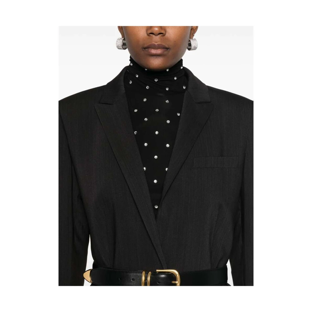 IRO Donkergrijze Blazer met Reverskraag Gray Dames