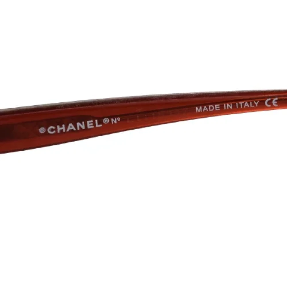 Chanel Vintage Pre-owned Plastic sunglasses Orange Dames