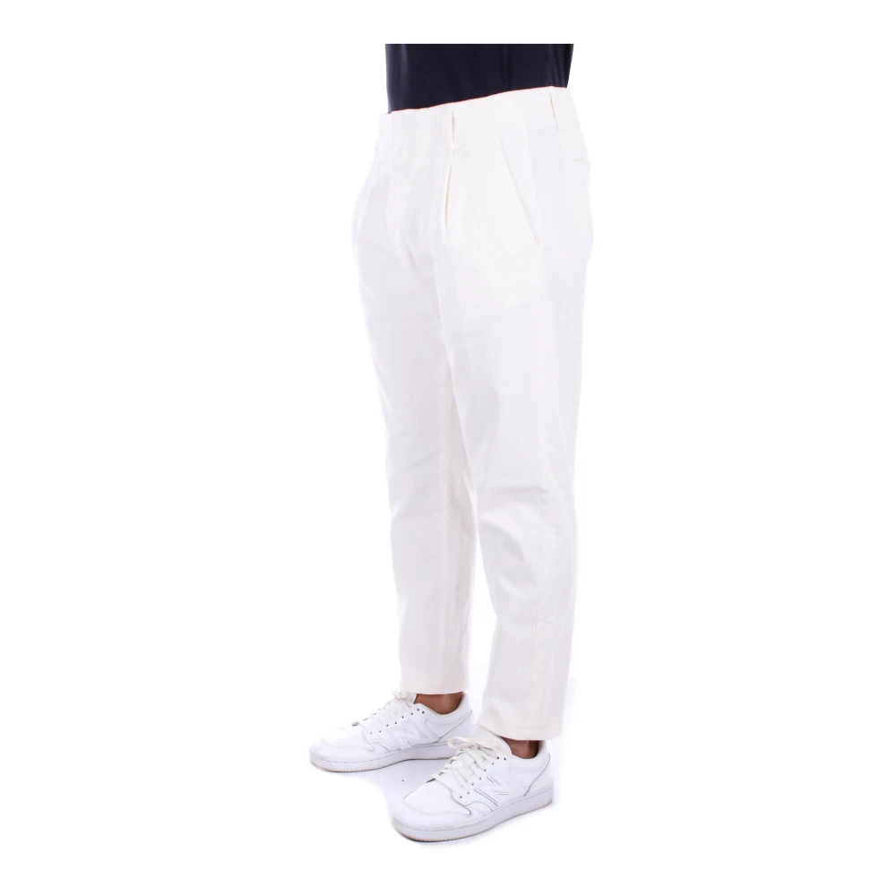 Dondup Crèmekleurige Broek met Achterlogo Beige Heren