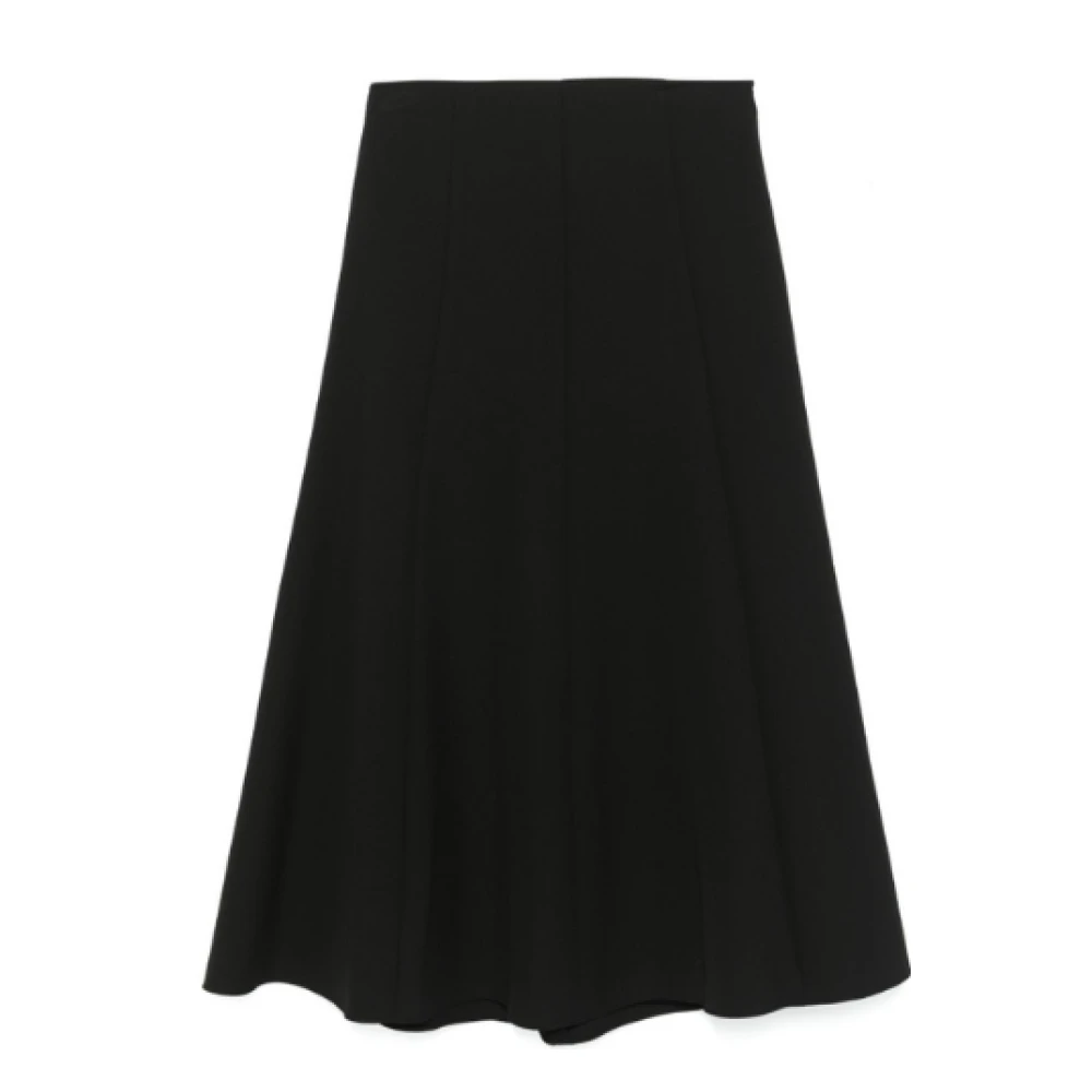 Simkhai Zwarte Dottie Lange Rok met Rits Black Dames