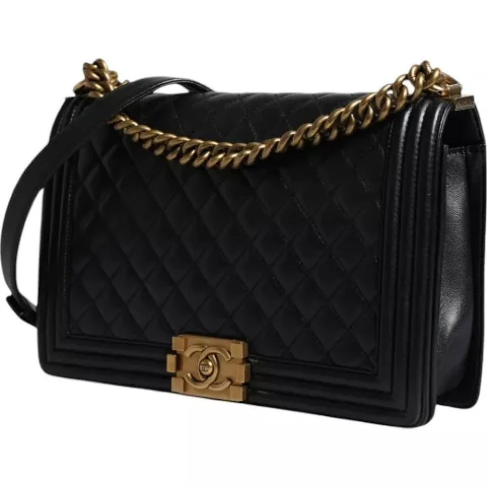Chanel Vintage Pre-owned Leather chanel-bags Black Dames
