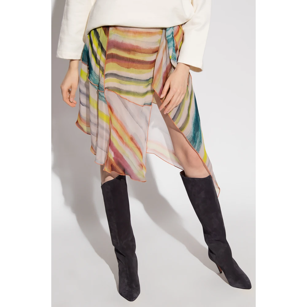 Diesel O-Rubino asymmetrische rok Multicolor Dames