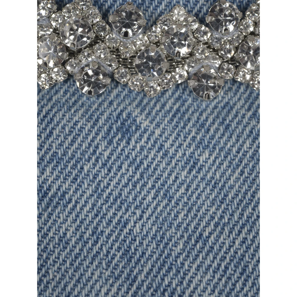 Zimmermann Versierde Denim Jurk Blue Dames