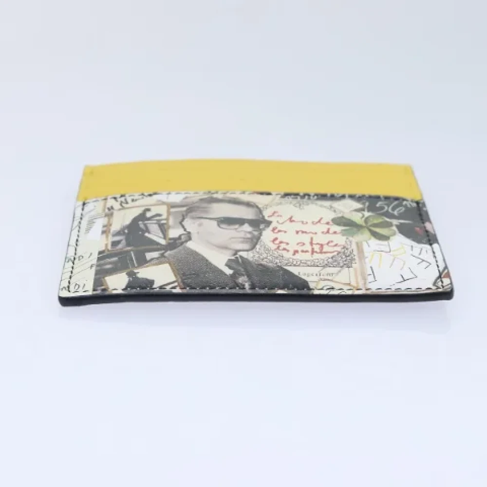 Fendi Vintage Pre-owned Leather wallets Yellow Dames