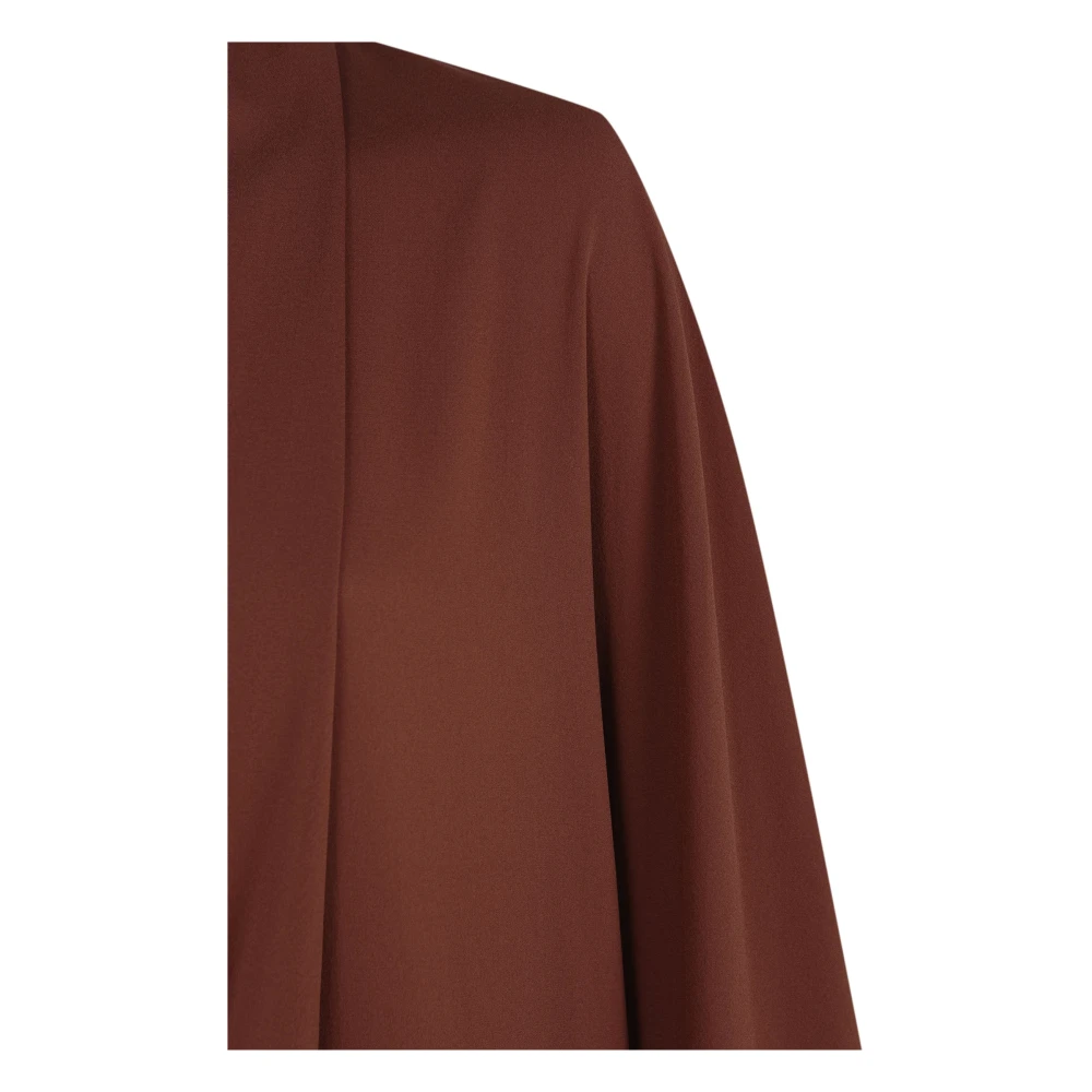 Cortana Zijden Kimono Stijl Lange Jurk Bordeaux Red Dames