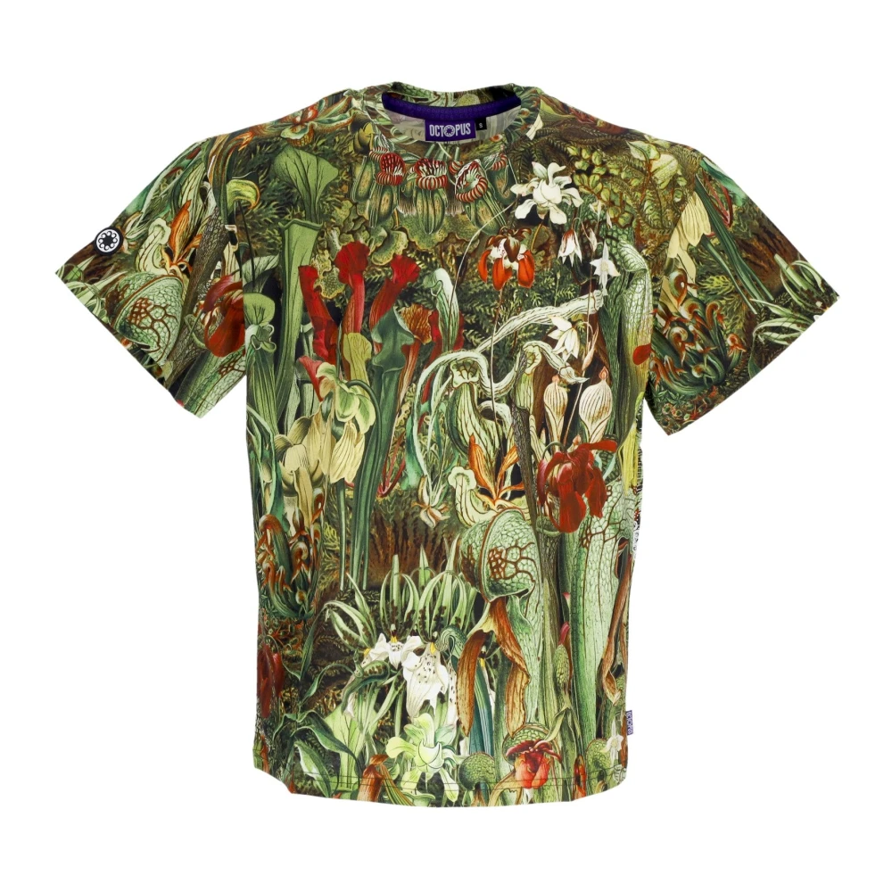Octopus Nepenthes Army T-Shirt Green Heren