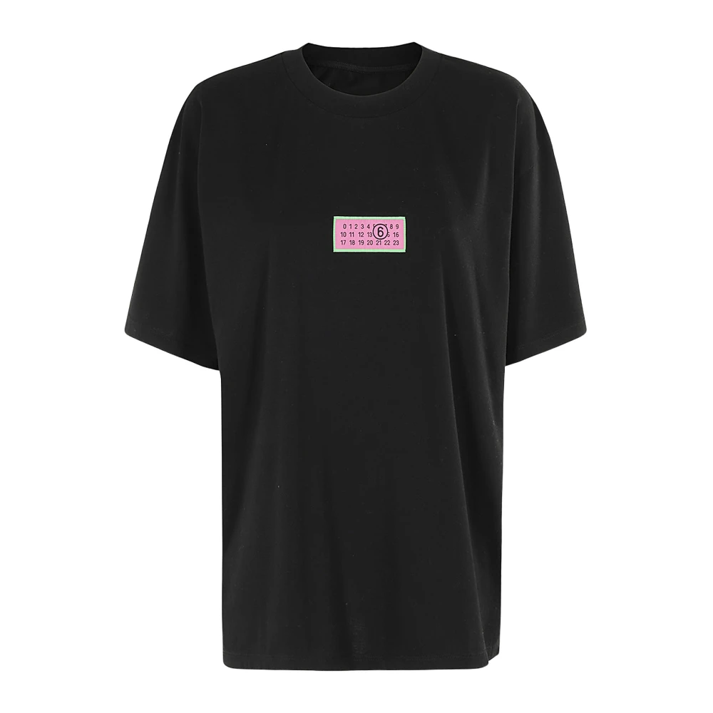MM6 Maison Margiela Casual Katoenen T-shirt Black Dames