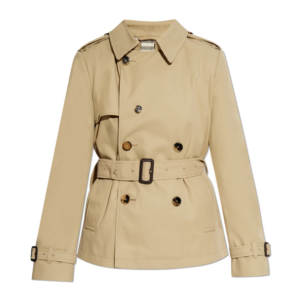 Burberry Kort trenchcoat Green, Dam