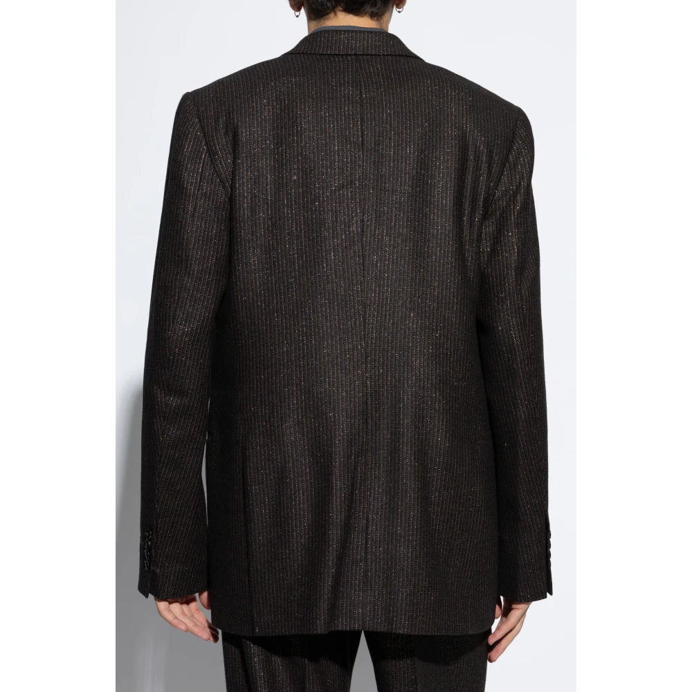 Amiri Gestreepte Blazer Brown Heren