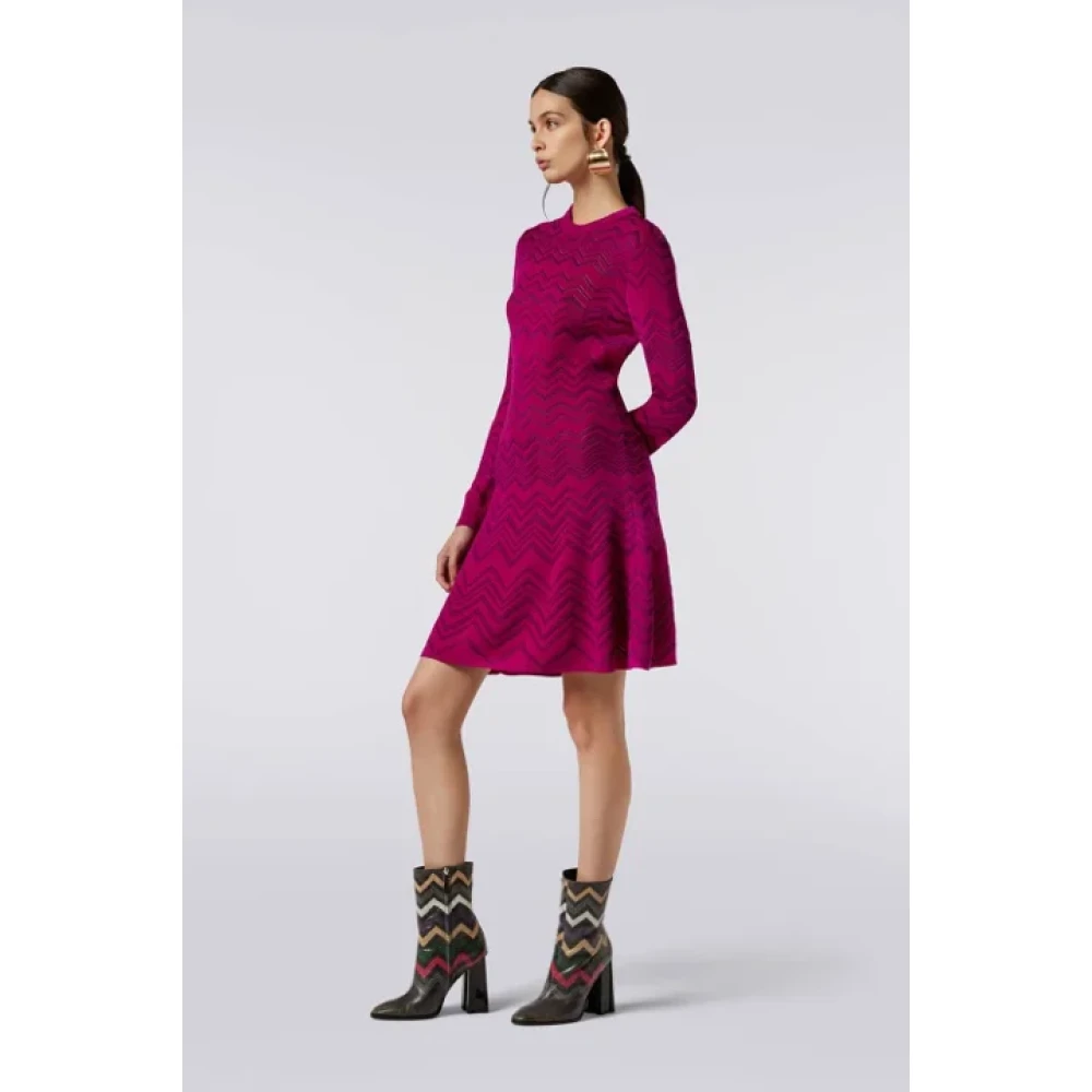 Missoni Pre-owned Viscose dresses Red Dames