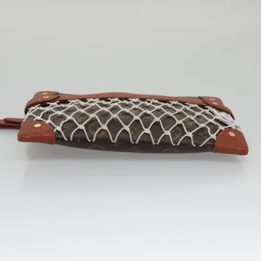 Louis Vuitton Vintage Pre-owned Canvas clutches Brown Dames