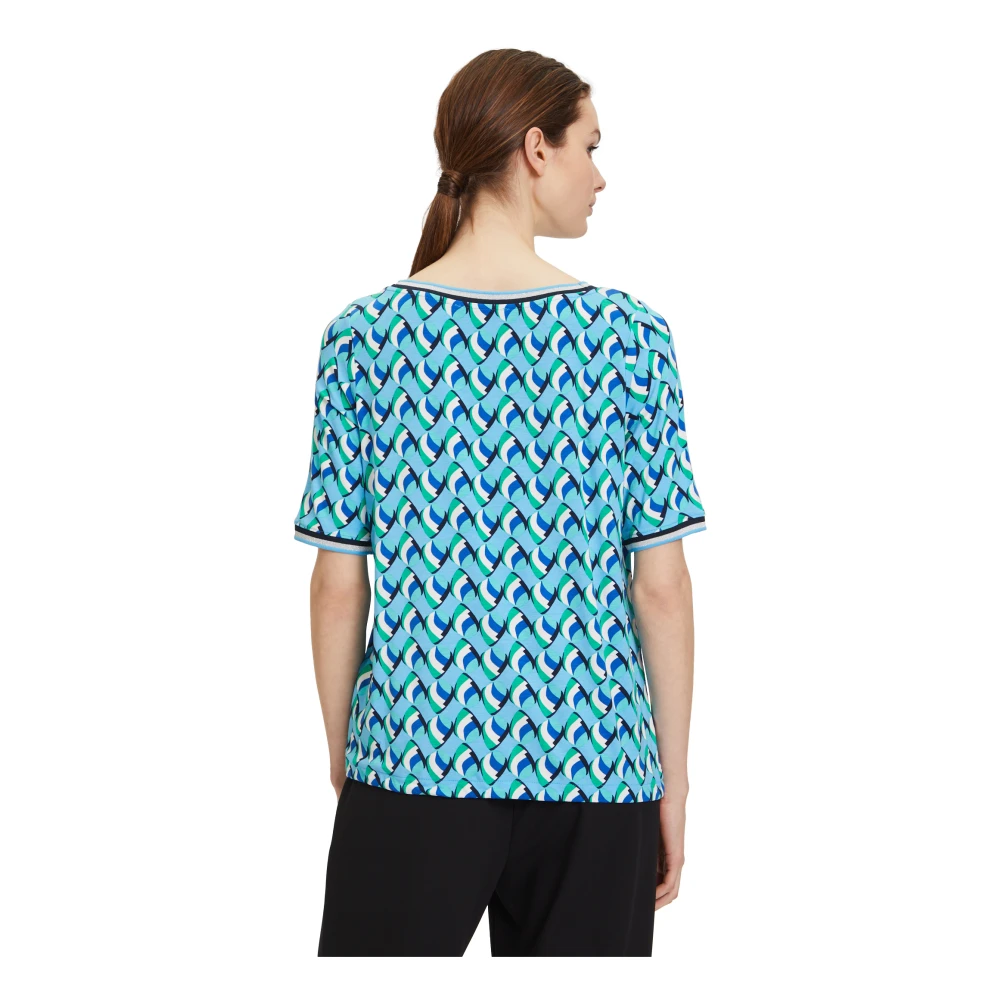 Betty Barclay Casual Shirt met Tunnelkoord en Grafische Print Multicolor Dames