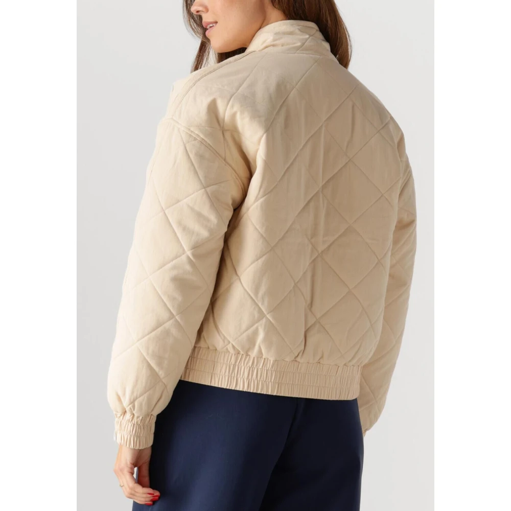 Colourful Rebel Gewatteerd jack in beige Dames