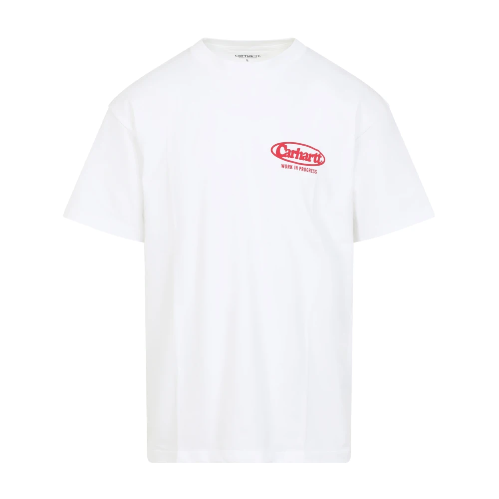 Carhartt WIP Logo Print T-shirt White Heren