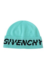 Green Wool Beanie Uni Logo Hat