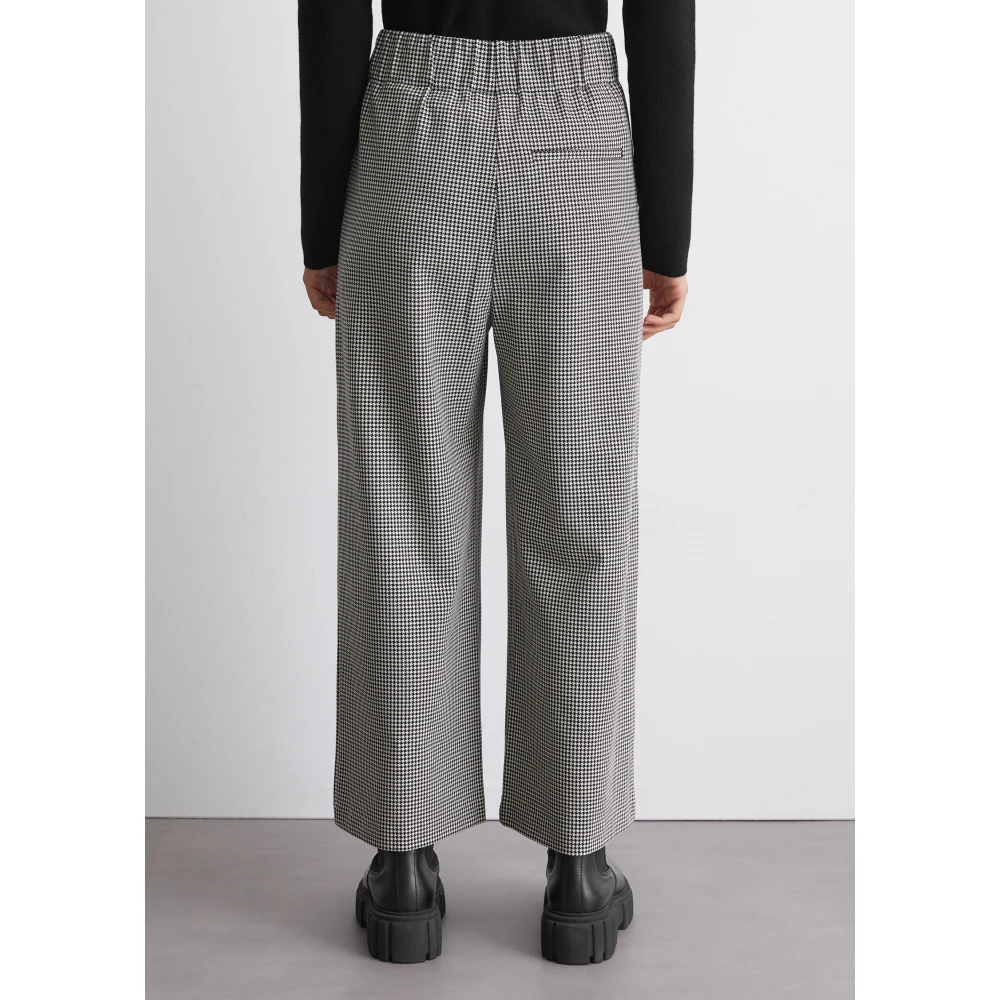 Marc O'Polo Pepita culotte regular Black Dames