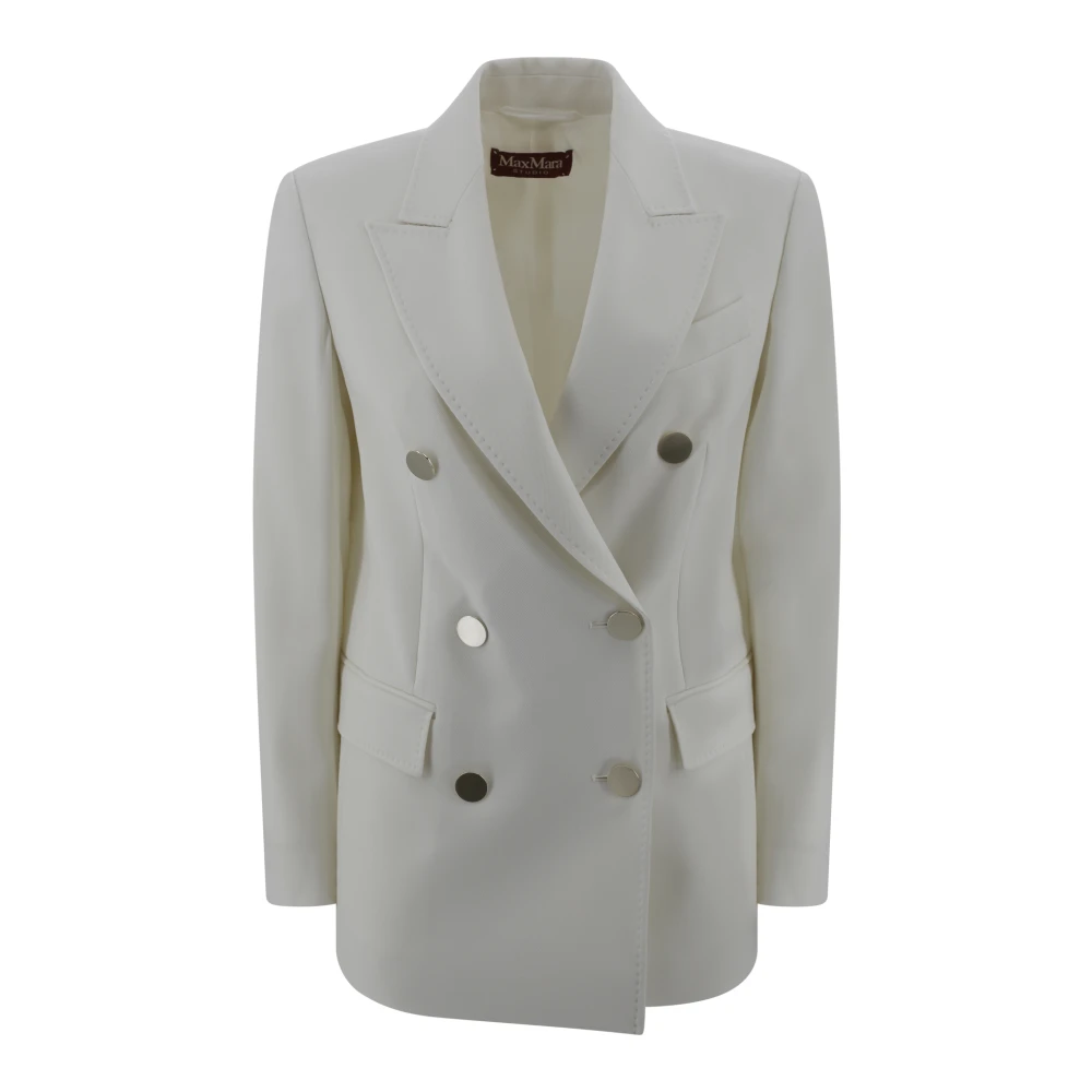 Max Mara Studio Witte Jassen voor Vrouwen White Dames