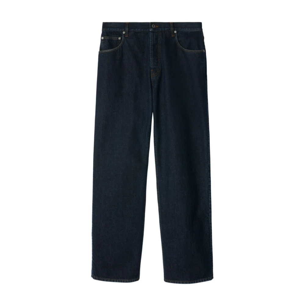 Burberry Blue Straight Fit Jeans, Male, W34, Straight-Leg Jeans