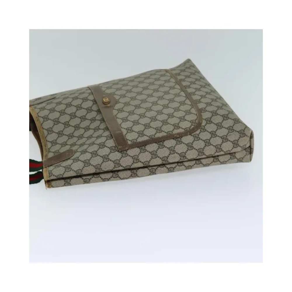 Gucci Vintage Pre-owned Leather totes Beige Dames
