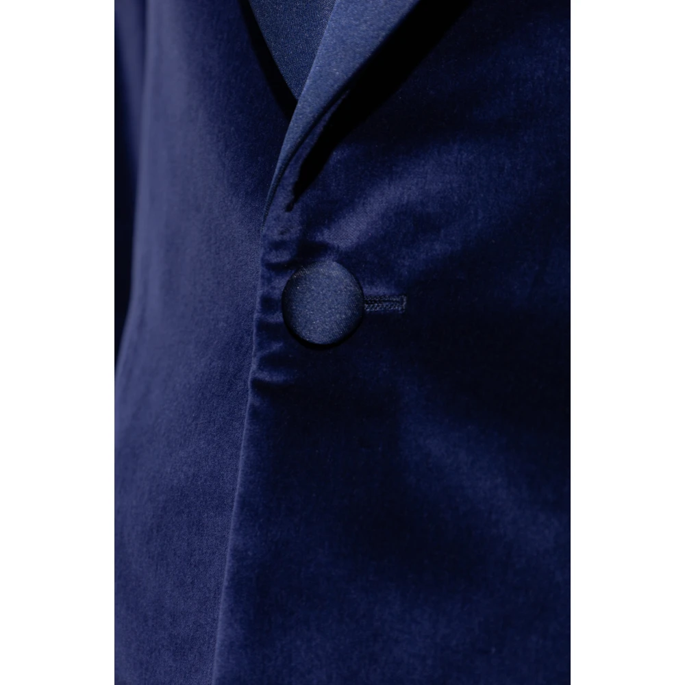 Paul Smith Fluweel Blazer Blue Heren