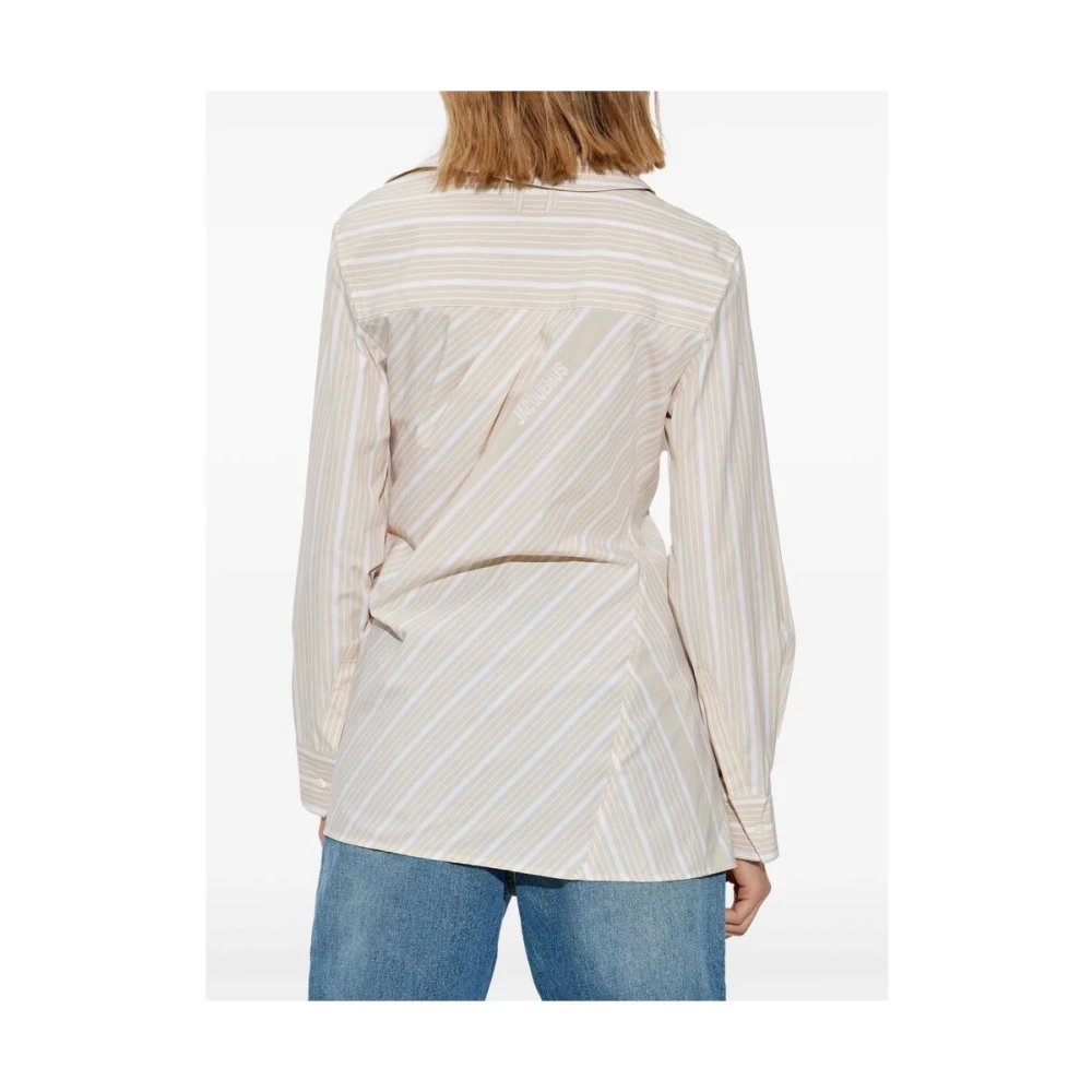 Jacquemus Beige Overhemd met knopen Lange mouwen Beige Dames