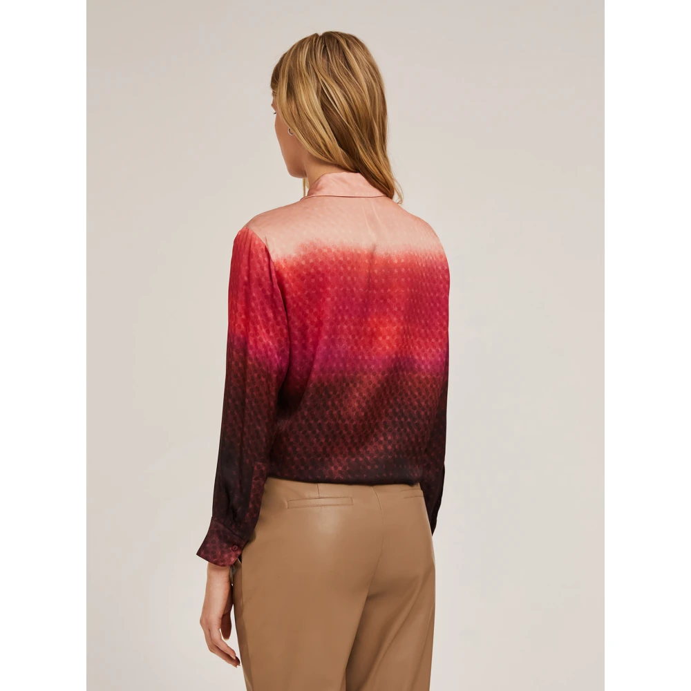Motivi Overhemd in getint satijn Multicolor Dames